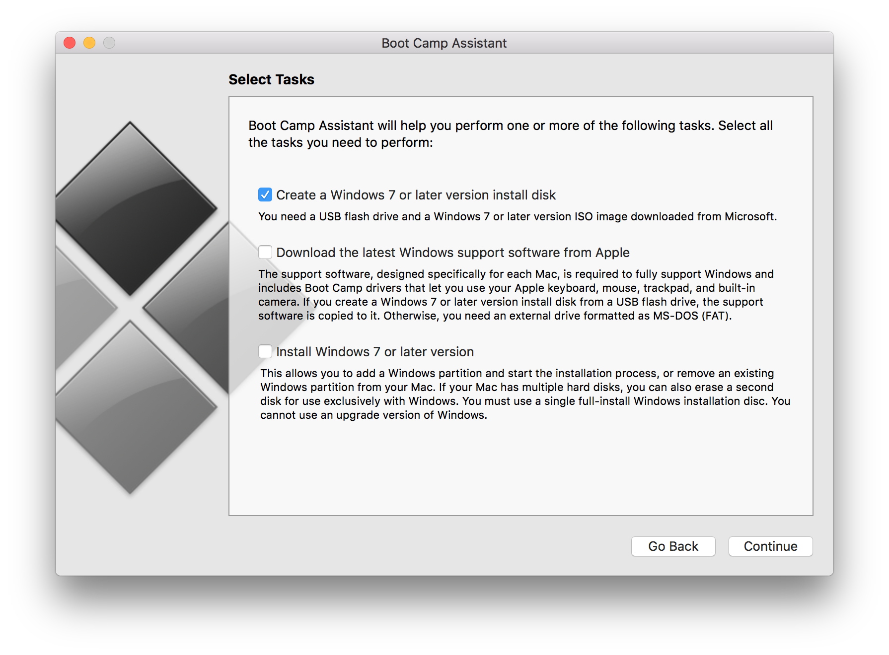 install windows 10 on sdxc card for mac